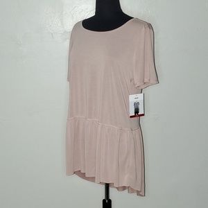 Mote | NWT | hi-low tie back peplum blouse